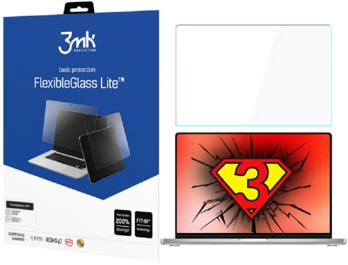 3MK Flexible Glass Lite - Αντιχαρακτικό Υβριδικό Screen Protector - Apple MacBook Pro 16" 2023 / 2021 (5903108445283)