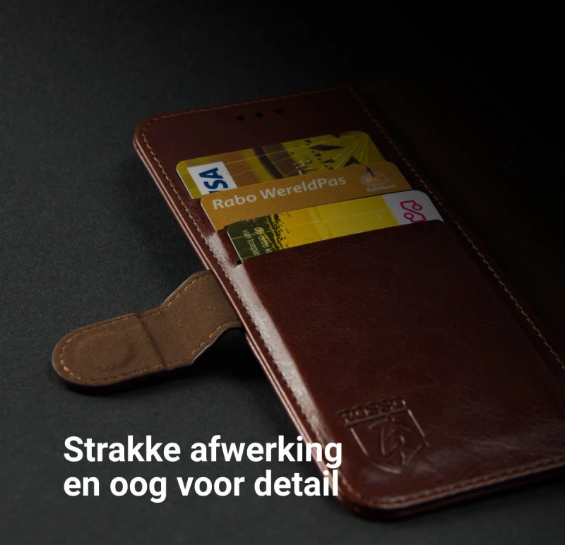 Rosso Element PU Θήκη Πορτοφόλι Oppo Reno5 Lite - Brown (8719246342417)