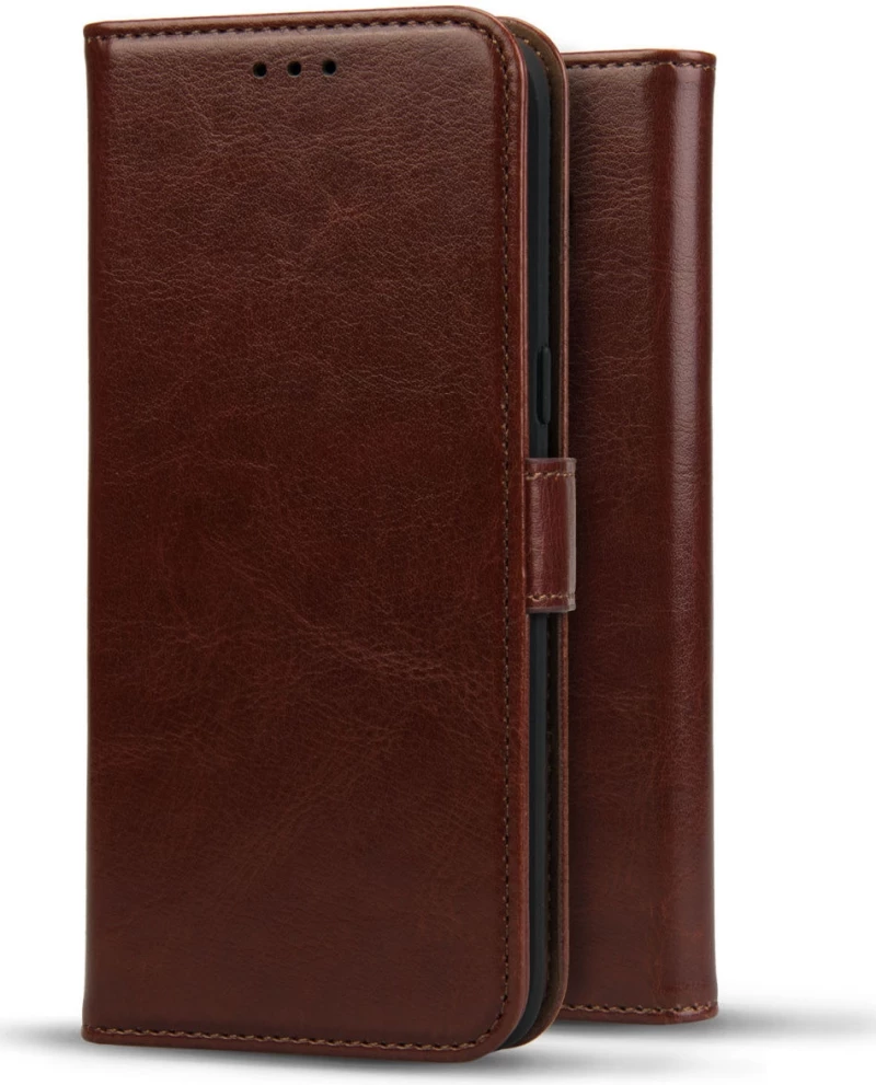 Rosso Element PU Θήκη Πορτοφόλι Oppo Reno5 Lite - Brown (8719246342417)
