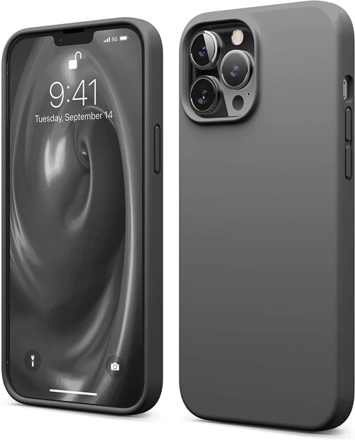 Elago Premium Θήκη Σιλικόνης Apple iPhone 13 Pro Max - Dark Gray (ES13SC67-DG)