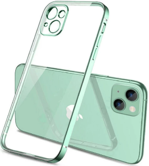 Bodycell HD Διάφανη Θήκη Σιλικόνης Apple iPhone 13 - Green (5206015067310)