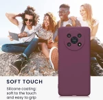 KWmobile Θήκη Σιλικόνης Honor Magic4 Lite με Πλαίσιο Κάμερας - Bordeaux Violet (58580.187)