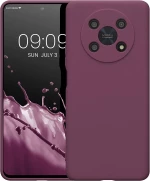 KWmobile Θήκη Σιλικόνης Honor Magic4 Lite με Πλαίσιο Κάμερας - Bordeaux Violet (58580.187)