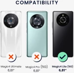 KWmobile Θήκη Σιλικόνης Honor Magic4 Lite με Πλαίσιο Κάμερας - Bordeaux Violet (58580.187)