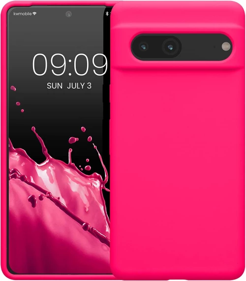 KWmobile Soft Flexible Rubber Cover - Θήκη Σιλικόνης Google Pixel 7 - Neon Pink (59451.77)