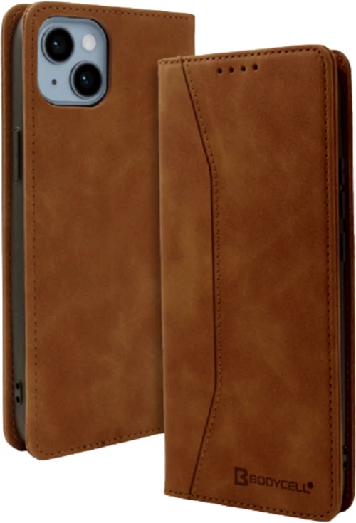 Bodycell Θήκη - Πορτοφόλι Apple iPhone 14 - Brown (5206015013966)