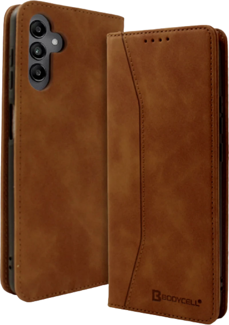 Bodycell Θήκη - Πορτοφόλι Samsung Galaxy A04s - Brown (5206015017858)
