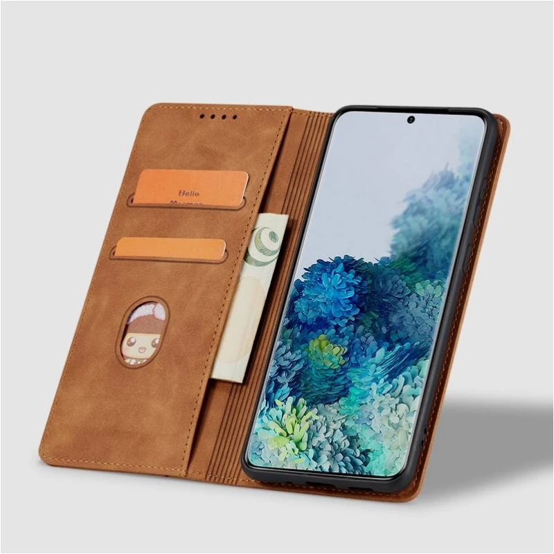 Bodycell Θήκη - Πορτοφόλι Samsung Galaxy A04s - Brown (5206015017858)