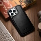 iCarer Oil Wax Leather Cover - Δερμάτινη Θήκη με TPU Bumper - Apple iPhone 14 Pro Max - Black (WMI14220720-BK)