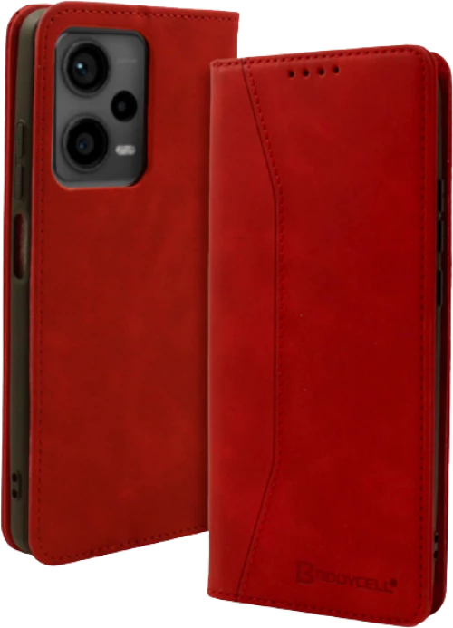 Bodycell Θήκη - Πορτοφόλι Xiaomi Redmi Note 12 Pro Plus - Red (5206015019852)