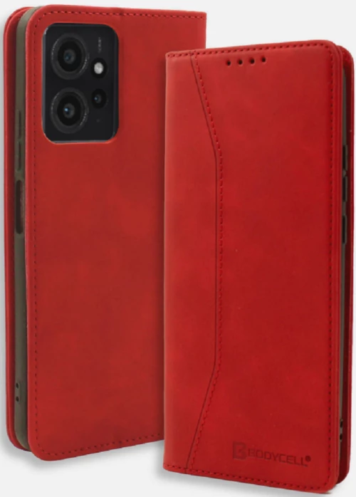 Bodycell Θήκη - Πορτοφόλι Xiaomi Redmi Note 12 4G - Red  (5206015019463)