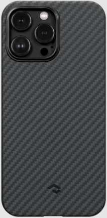 Pitaka MagEZ Case 3 - MagSafe Θήκη Aramid Fiber Body Apple iPhone 14 Pro - 1.05mm - 1500D - Black / Grey / Twill (KI1401P)
