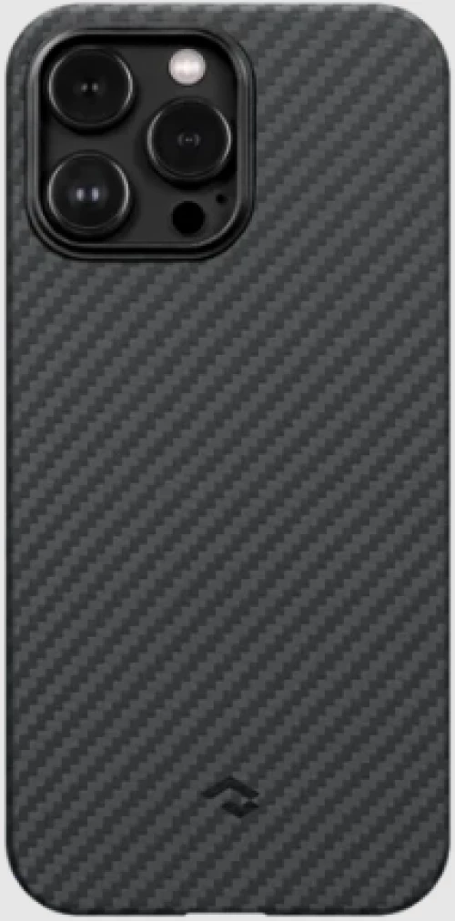 Pitaka MagEZ Case 3 - MagSafe Θήκη Aramid Fiber Body Apple iPhone 14 Pro - 1.05mm - 1500D - Black / Grey / Twill (KI1401P)