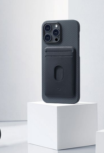 Pitaka MagEZ Case 3 - MagSafe Θήκη Aramid Fiber Body Apple iPhone 14 Pro - 1.05mm - 1500D - Black / Grey / Twill (KI1401P)