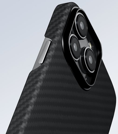 Pitaka MagEZ Case 3 - MagSafe Θήκη Aramid Fiber Body Apple iPhone 14 Pro - 1.05mm - 1500D - Black / Grey / Twill (KI1401P)