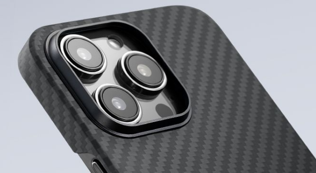 Pitaka MagEZ Case 3 - MagSafe Θήκη Aramid Fiber Body Apple iPhone 14 Pro - 1.05mm - 1500D - Black / Grey / Twill (KI1401P)