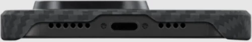 Pitaka MagEZ Case 3 - MagSafe Θήκη Aramid Fiber Body Apple iPhone 14 Pro - 1.05mm - 1500D - Black / Grey / Twill (KI1401P)