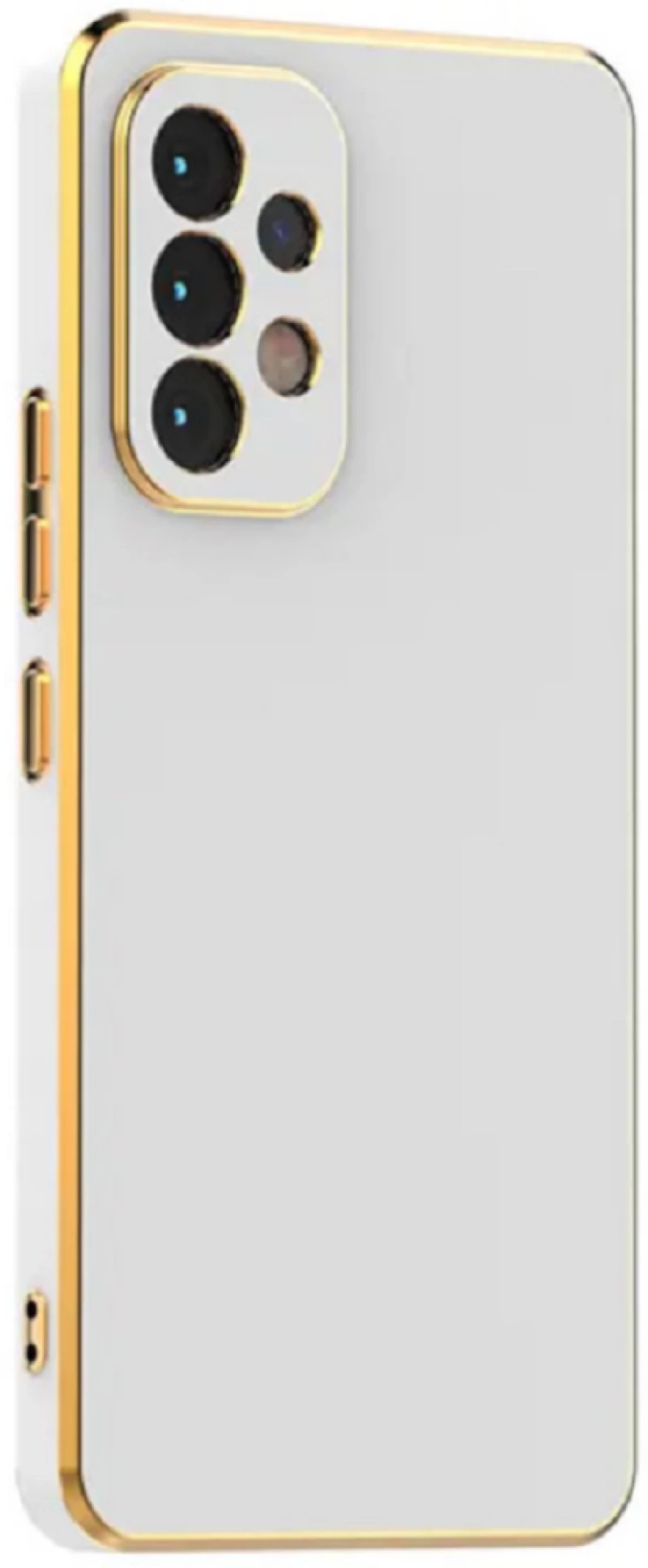 Bodycell Gold Plated - Θήκη Σιλικόνης Samsung Galaxy A13 4G - White (5206015069369)