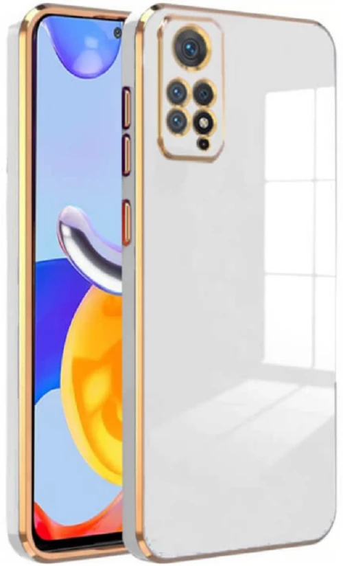 Bodycell Gold Plated - Θήκη Σιλικόνης Xiaomi Redmi Note 11 Pro / Redmi Note 12 Pro 4G - White (5206015070020)