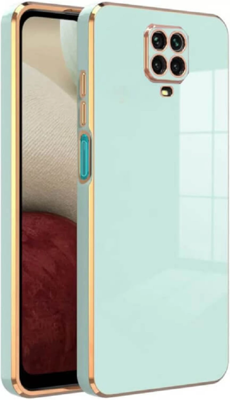Bodycell Gold Plated - Θήκη Σιλικόνης Xiaomi Redmi Note 9S / 9 Pro / 9 Pro Max - Mint Green (5206015069987)