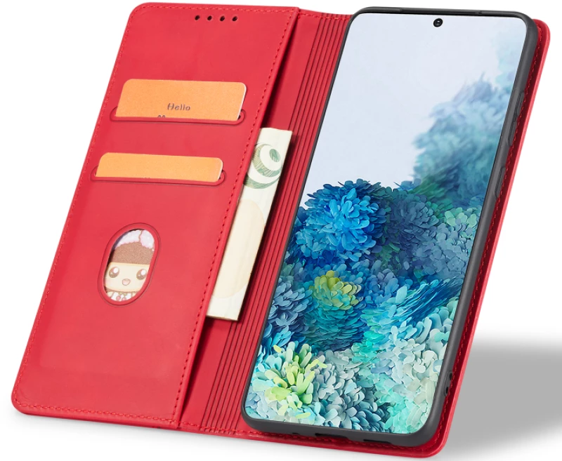 Bodycell Θήκη - Πορτοφόλι Xiaomi Redmi Note 12S - Red (5206015021619)