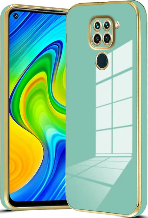 Bodycell Gold Plated - Θήκη Σιλικόνης Xiaomi Redmi Note 9 - Mint Green (5206015070136)