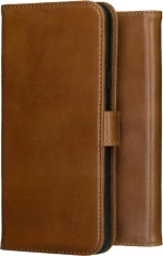 Rosso Deluxe Δερμάτινη Θήκη Πορτοφόλι Apple iPhone 15 Plus - Brown (8719246401527)