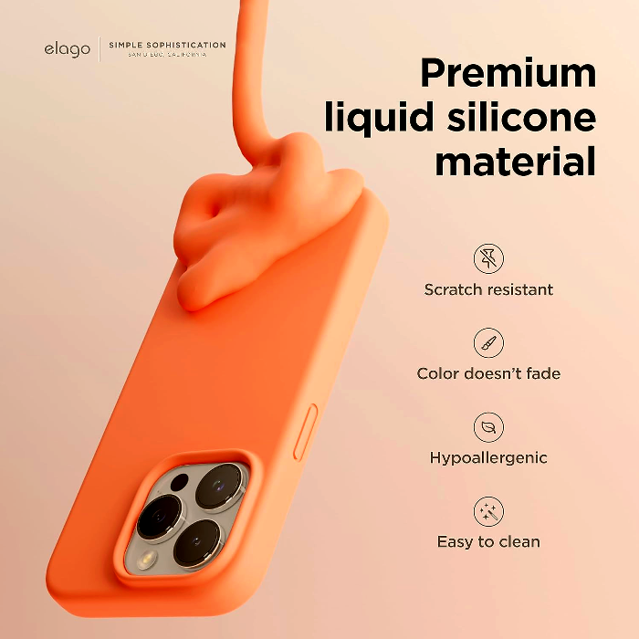 Elago Silicone Case - Premium Θήκη Σιλικόνης Apple iPhone 15 Pro Max - Salmon (ES15SC67PRO-SAL)