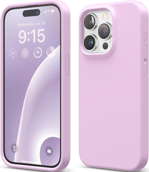 Elago Silicone Case - Premium Θήκη Σιλικόνης Apple iPhone 15 Pro - Light Lilac (ES15SC61PRO-LLIL)