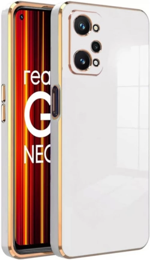 Bodycell Gold Plated - Θήκη Σιλικόνης Realme GT Neo 2 - White (5206015070938)