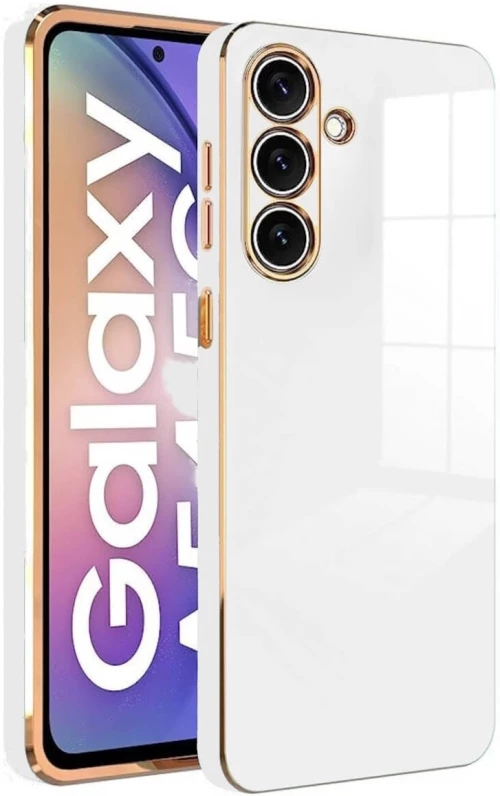 Bodycell Gold Plated - Θήκη Σιλικόνης Samsung Galaxy A54 - White (5206015071355)