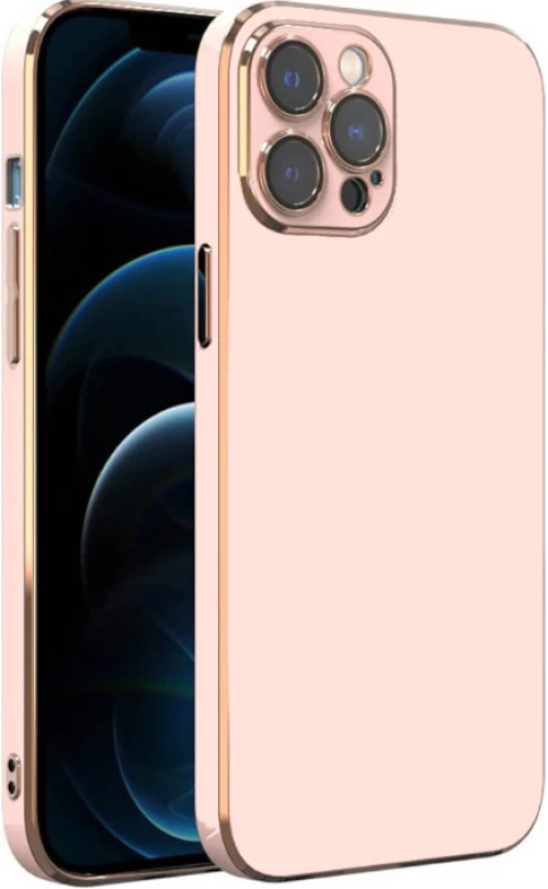 Bodycell Gold Plated - Θήκη Σιλικόνης Apple iPhone 13 Pro Max - Pink (5206015070655)