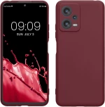 KWmobile Θήκη Σιλικόνης Xiaomi Redmi Note 12 5G / Poco X5 με Πλαίσιο Κάμερας - Bordeaux Violet (60887.187)
