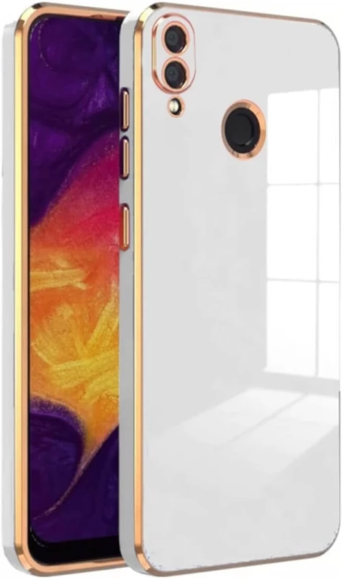 Bodycell Gold Plated - Θήκη Σιλικόνης Xiaomi Redmi Note 7 / Note 7 Pro - White (5206015071898)