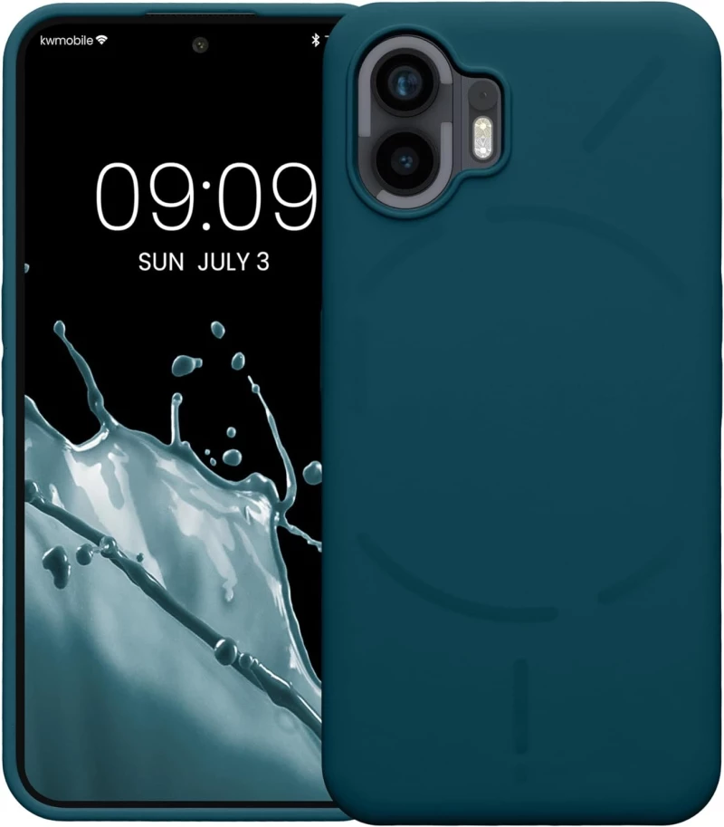 KWmobile Soft Flexible Rubber Cover - Θήκη Σιλικόνης Nothing Phone 2 - Teal Matte (KWM0000203Z008C)