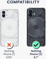 KWmobile Soft Flexible Rubber Cover - Θήκη Σιλικόνης Nothing Phone 2 - Teal Matte (KWM0000203Z008C)