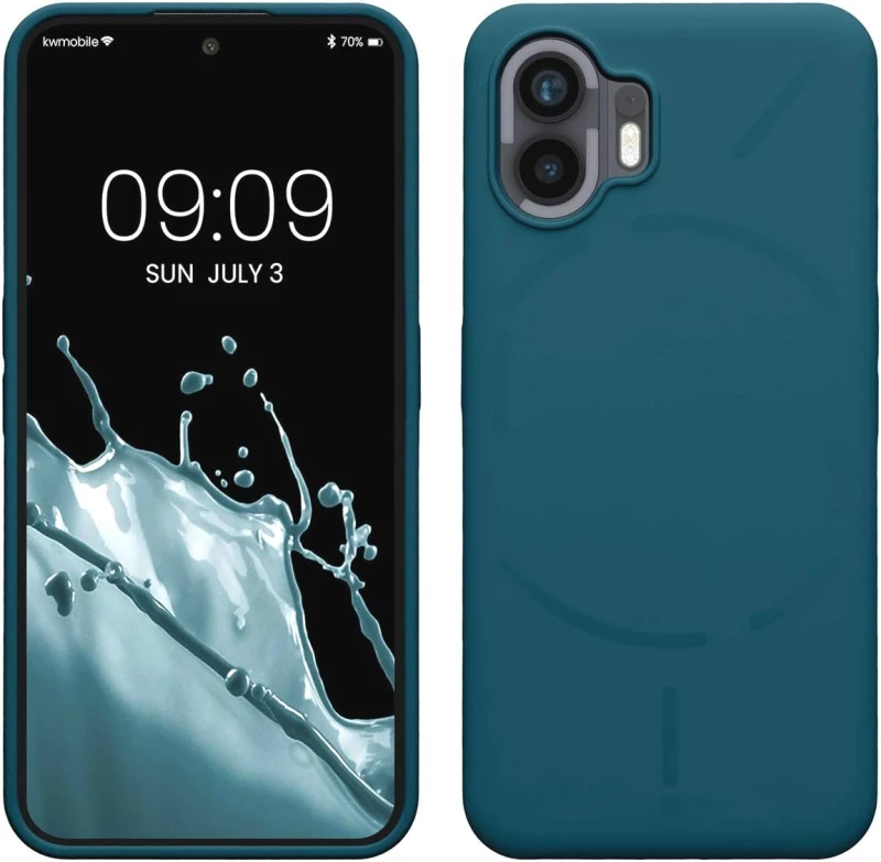KWmobile Soft Flexible Rubber Cover - Θήκη Σιλικόνης Nothing Phone 2 - Teal Matte (KWM0000203Z008C)
