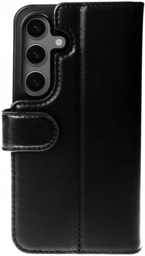 Δερμάτινη MagSafe Θήκη / Πορτοφόλι - Samsung Galaxy S24 - Rosso Elite - Black (8719246426698)