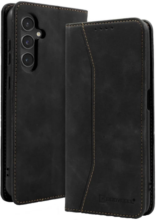 Θήκη Πορτοφόλι - Samsung Galaxy S24 Plus - Bodycell Book Case - Black (5206015073519)