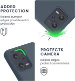 KWmobile Soft Flexible Rubber Cover - Θήκη Σιλικόνης Xiaomi Redmi Note 12 5G / Poco X5 - Dark Slate (60889.202)
