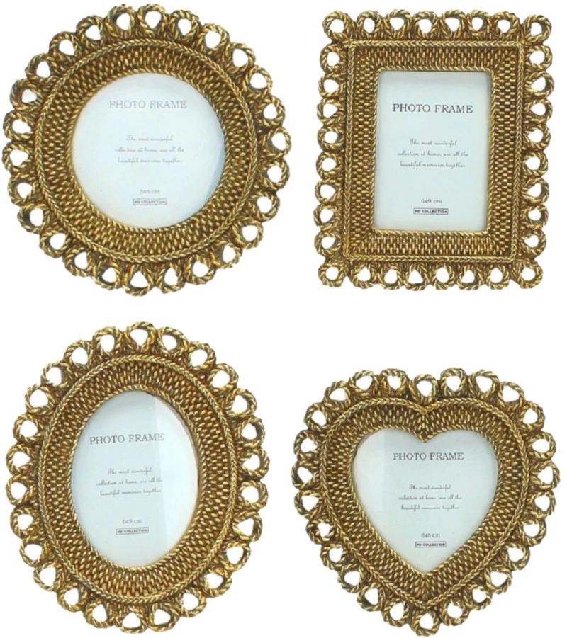 Κορνίζα ArteLibre Χρυσό Polyresin 6x9cm Σε 4 Σχέδια
