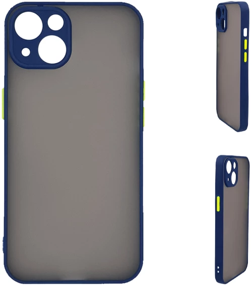 Θήκη Σιλικόνης Color Button Bumper Sonique Apple iPhone 15 Μπλέ - Sonique - Μπλέ - iPhone 15 - Θήκες Πλάτης