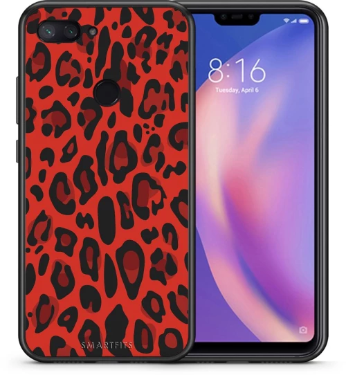 Animal Red Leopard - Xiaomi Mi 8 Lite case