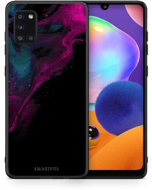 Watercolor Pink Black - Samsung Galaxy A31 case