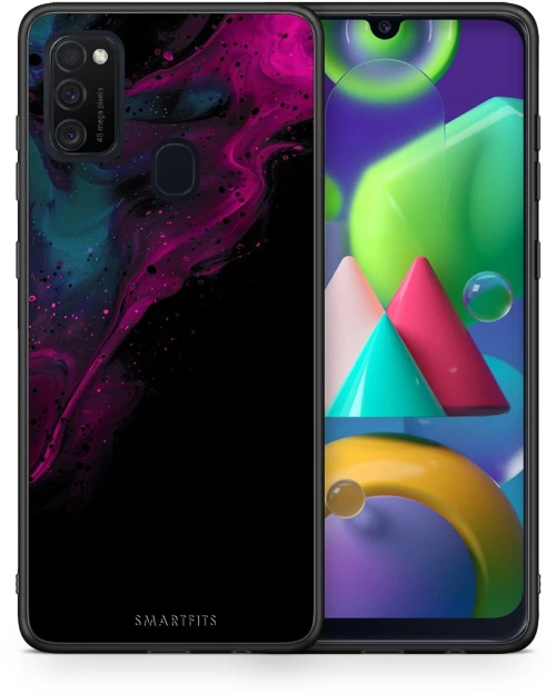 Watercolor Pink Black - Samsung Galaxy M21 / M30s case