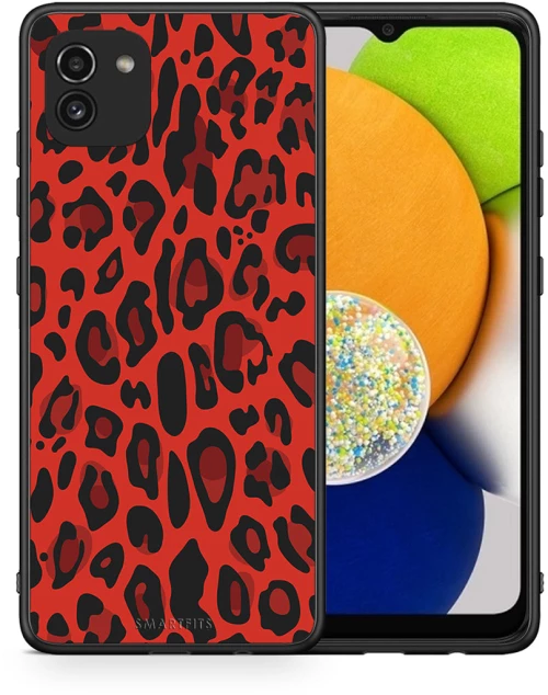Animal Red Leopard - Samsung Galaxy A03 case