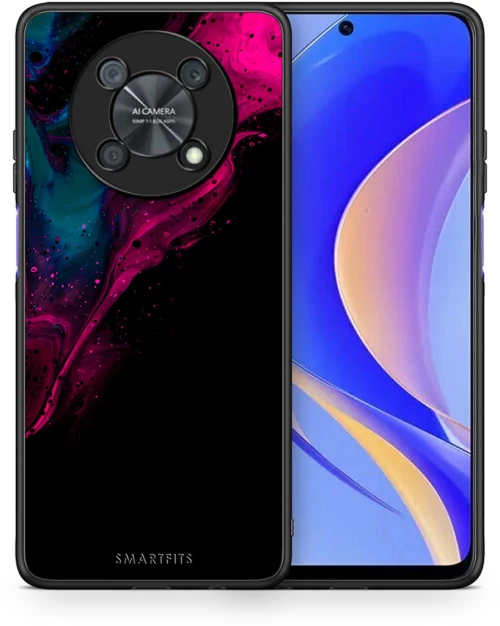 Watercolor Pink Black - Huawei Nova Y90 case