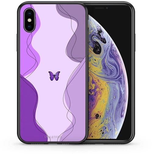 Purple Mariposa - iPhone Xs Max case