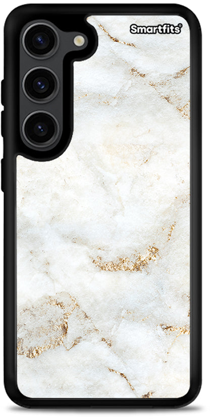 White Gold Marble - Samsung Galaxy S23 θήκη