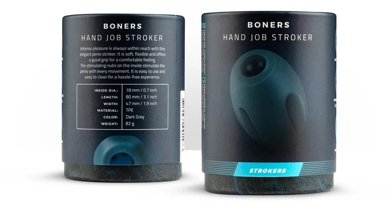 Αυνανιστήρι Boners Handjob Stroker Μαύρο